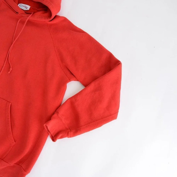 Vintage  Cotton Ginny Red Hoodie/ Bunny Hug Sweater XLarge - Picture 6 of 14